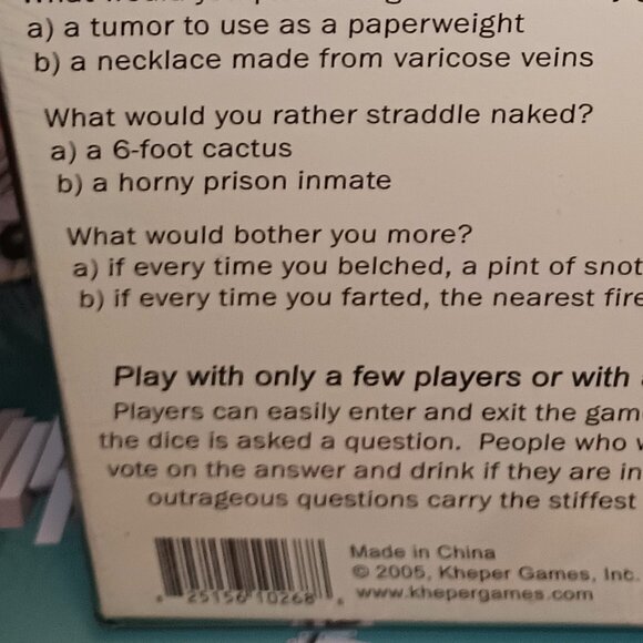 NEW What the F*ck? The Raunchy Version Drinking Party Game 2005 - Picture 4 of 6